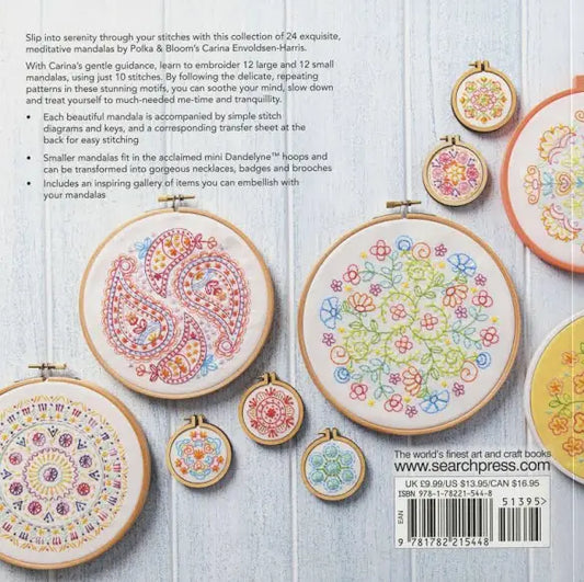 Mandelas to embroider - carina envision - Harris reusable iron on transfers included