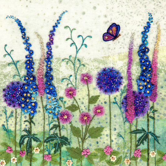 Beaks and Bobbins Cottage Garden Hand Embroidery