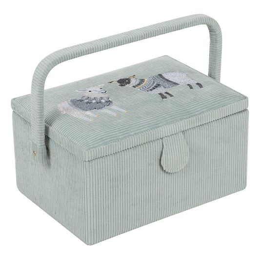 Sewing Box (M): Embroidered: Woolly Pully