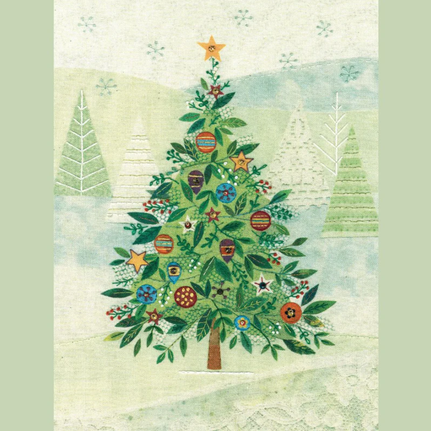 Beaks and Bobbins Christmas Tree Hand Embroidery Kit