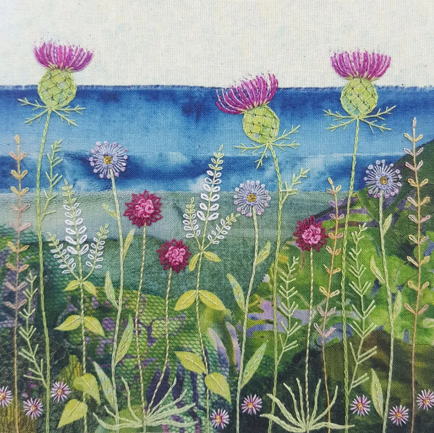 Beaks and Bobbins Cornish Coast Embroidery Kit