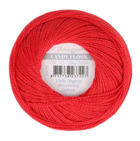 Scheepjes Candy Floss 115 Hot Red