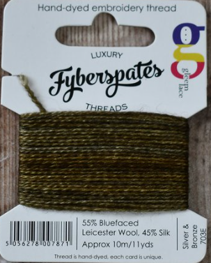 Fyberspates Gleam threads - Silver and Bronze 703E