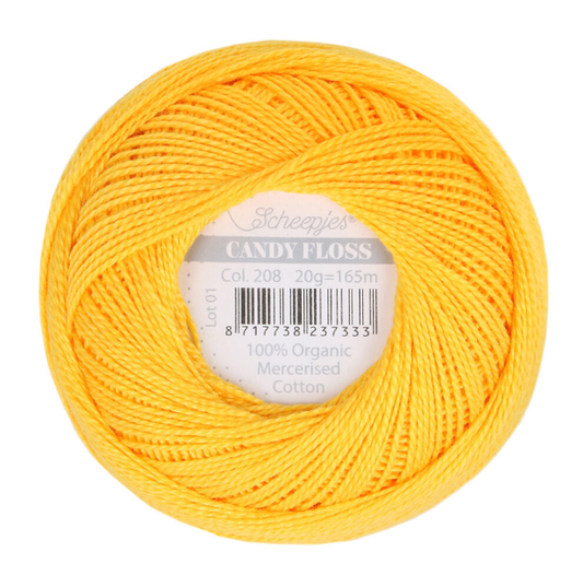 Scheepjes Candy Floss 208 Yellow Gold